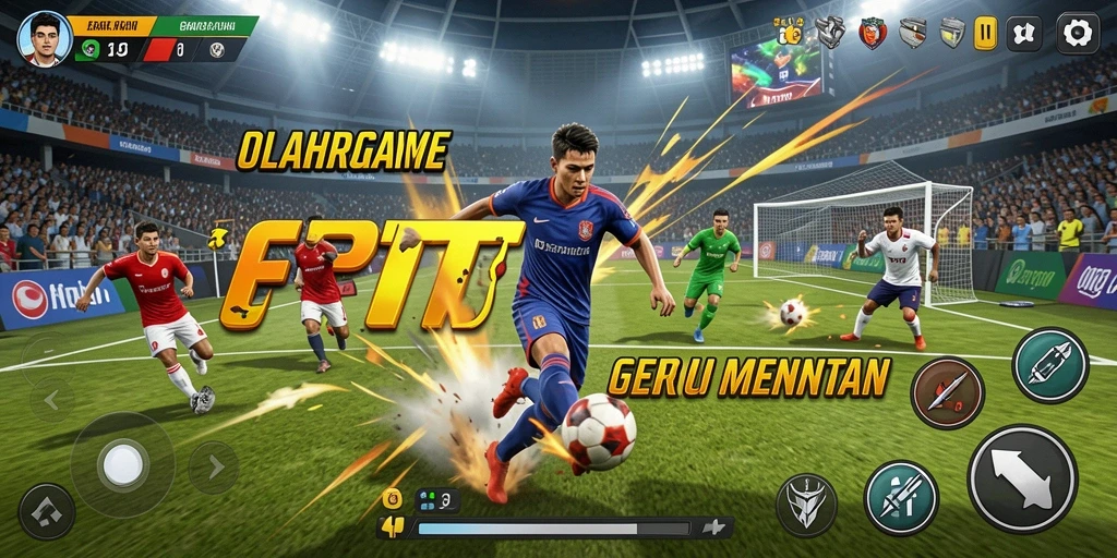 Screenshot utama 6RT menampilkan aksi seru dalam permainan olahraga.