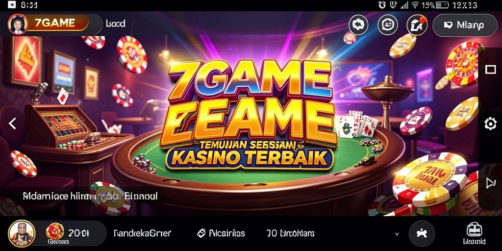 Gameplay seru 7GAME dengan berbagai pilihan permainan Kasino.