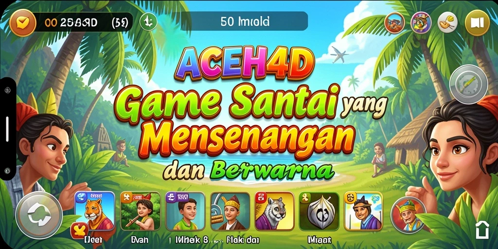 Tampilan gameplay ACEH4D yang seru dan penuh warna.
