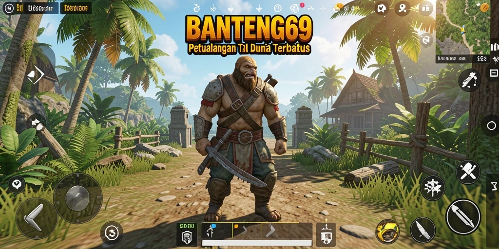 Tampilan gameplay BANTENG69 yang mengagumkan di dunia terbuka.