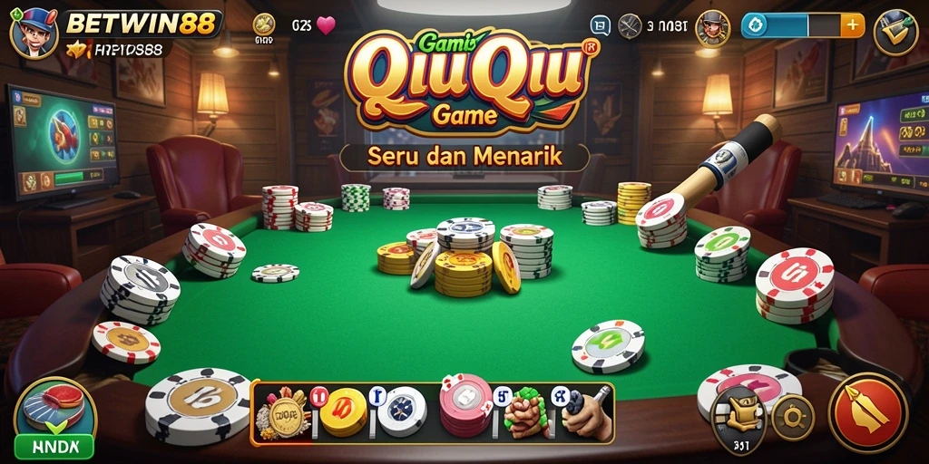 Screenshot dari gameplay QiuQiu yang menarik di BETWIN88.