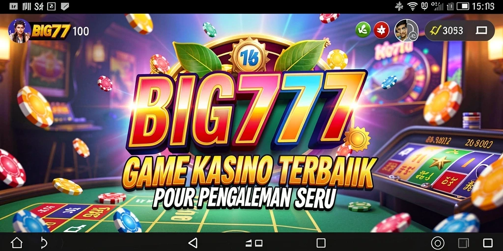 Tangkapan layar gameplay menarik dari BIG777 dengan suasana kasino.