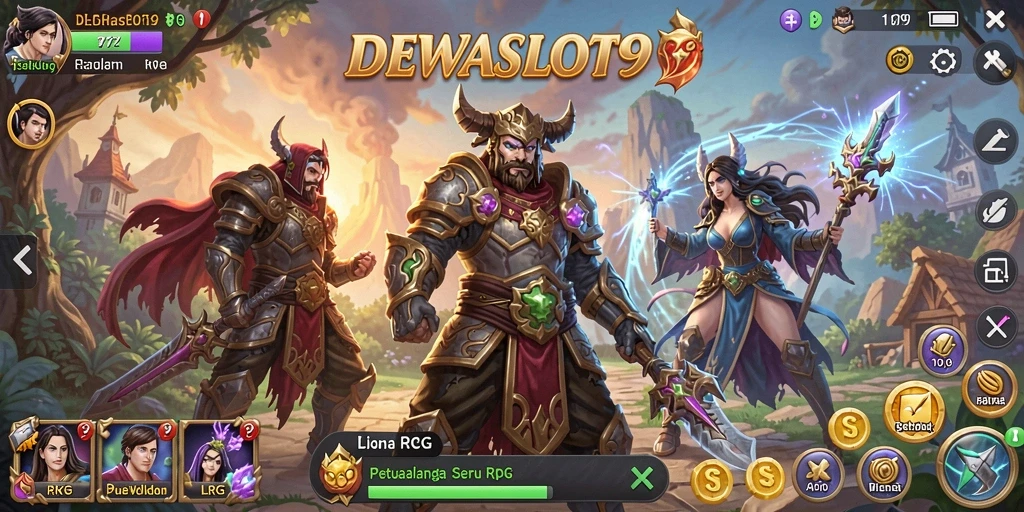 Tampilan gameplay seru DEWASLOT99 dengan petualangan RPG yang mendebarkan.