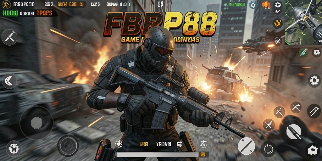 Screenshot menampilkan aksi seru dalam permainan TPS FBRP88.