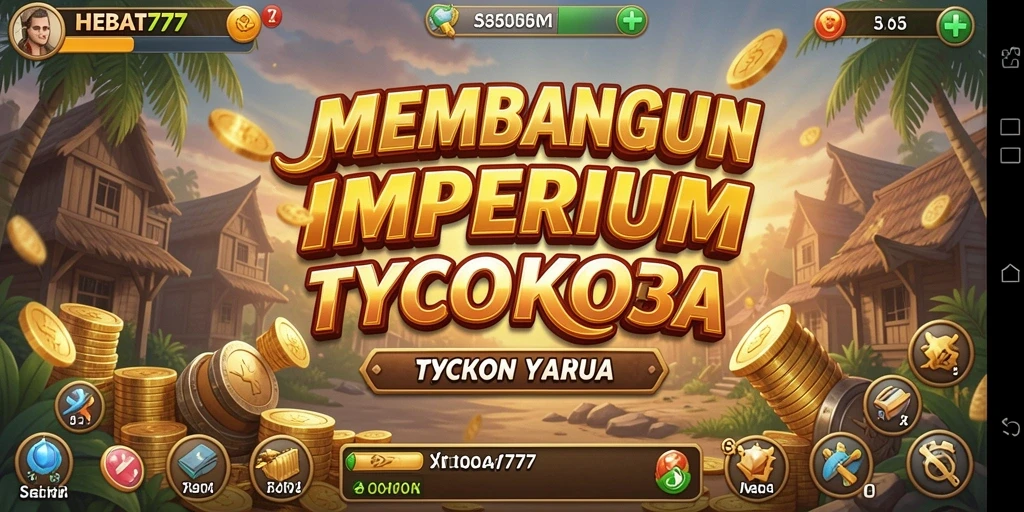 Tangkapan layar gameplay HEBAT777 yang menunjukkan suasana bisnis yang dinamis.