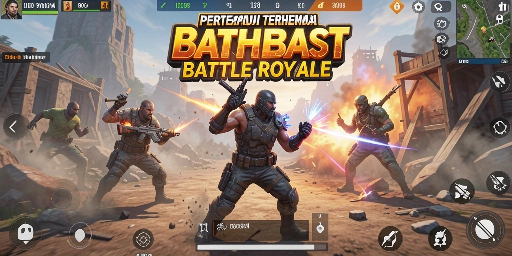 Tampilan mendebarkan dari gameplay <strong>ID098</strong> dalam pertempuran Battle Royale.