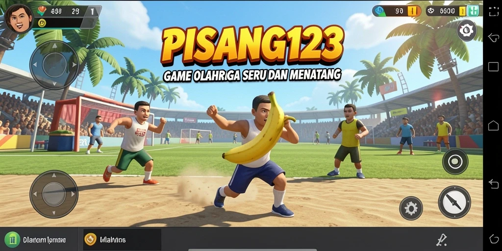 Tampilan gameplay PISANG123 yang penuh aksi dalam pertandingan olahraga.
