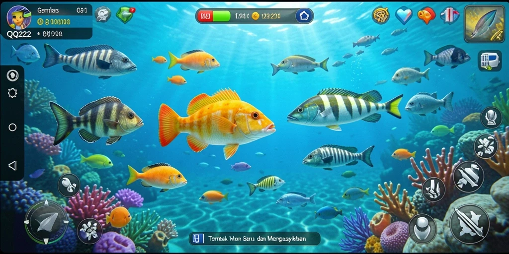 Tangkapan layar dari game Tembak Ikan QQ222 yang seru.
