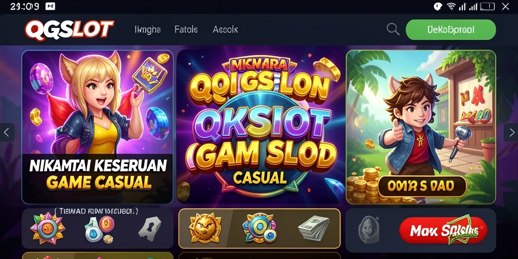 Screenshot gameplay QQSLOT menunjukkan keseruan permainan slot yang menawan.
