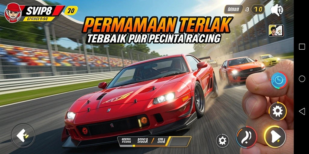 Tampilan menakjubkan dari gameplay balap SVIP8.